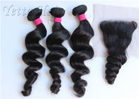 Выдвижения волос Weave 18 или 20 дюймов бразильские можно покрасить и отбелить