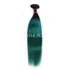Выдвижения человеческих волос Ombre корней темноты зеленые/бразильский Weave волос