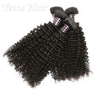 Влажный и волнистый Weave человеческих волос 100 индейцев с Unprocessed естественное курчавым