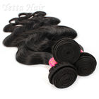 Естественная черная Unprocessed перуанская объемная волна волос девственницы без вош
