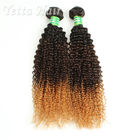 Покрашенная перуанская объемная волна волос девственницы/3 тонизирует Kinky выдвижения курчавых волос
