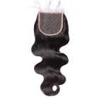 Середина 3 бразильской объемной волны закрытия верхней части шнурка волос девственницы свободная разделяя