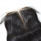 Среднее закрытие шнурка человеческих волос части с объемной волной цвета волос 4кс4 младенца естественной