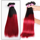 Мягкие волосы 1Б/красные прямые волосы 3 девственницы 7А Омбре бразильские Омбре связывают для взрослого