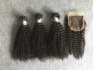 Волосы здоровой естественной девственницы черноты 100 перуанские мягкие и ровные с закрытием