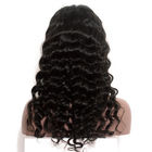 Волна 150 заплетенная плотностью полных париков человеческих волос шнурка бразильская глубокая