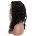 Кинкы курчавое длиной в париках волос фронта шнурка человеческих бразильских для черной дамы