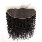Расширения человеческих волос девственницы Джерри курчавые 100% индийские Фронтал 13 кс 6 шнурков