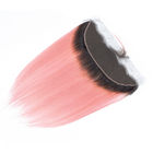 Путать ранга 10А розовых передних расширений человеческих волос Омбре Силк освобождает