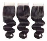 Волосы 100% девственницы бразильские волнистые длинные связывают 3 части 4 кс закрытие 4