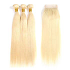 #613 Веаве прямых человеческих волос волос девственницы бразильянина блондинкы 100% легкий для того чтобы покрасить и Рестыле