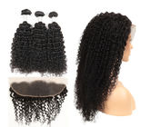 Человеческие волосы расширений вьющиеся волосы естественного цвета Кинкы для чернокожих женщин