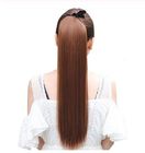 Длинные прямые волосы расширения/100 волос Понытайльс человеческие перуанские отсутствие путать