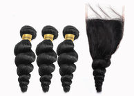 Вьющиеся волосы черной девственницы цвета 100 камбоджийское свободное с волосами младенца естественными