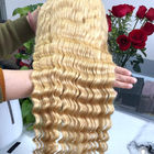 Глубокий цвет расширений 613# человеческих волос волны 100% перуанский Омбре белокурый для дамы