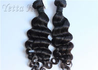 Волна курчавых волос девственницы 16 дюймов малайзийская, выдвижения волос волны естественного цвета свободные