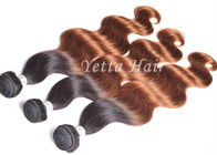 Шток объемная волна Weave волос девственницы черных/желтого цвета Ombre для женщин