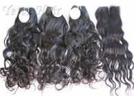 Weave волос девственницы бразильянина двойного слоя Lustrous 100% с естественным цветом
