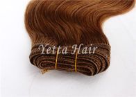 Продолжительные золотистые выдвижения белокурых волос/естественный Weave человеческих волос с оживлённый