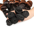 14 дюйма - волосы девственницы Funmi шоколада 16 дюймов Silk при нарисованный двойник
