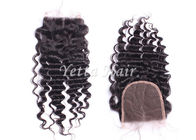 Ранг глубокое закрытие шнурка человеческих волос волны 7A/волос среднего Parting закрытия реальные