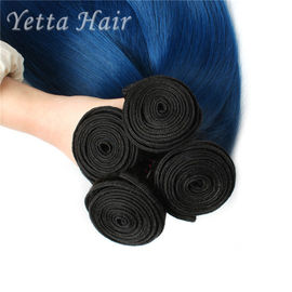 Здоровые волосы Extentions девственницы ранга 8A Ombre мягкие голубые для богини