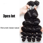 Вьющиеся волосы свободного Веаве человеческих волос девственницы волны перуанского свободное связывает 1Б