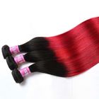 Чернота к красному зажиму Омбре в расширениях волос для длинных волос без путать