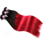 Мягкие волосы 1Б/красные прямые волосы 3 девственницы 7А Омбре бразильские Омбре связывают для взрослого
