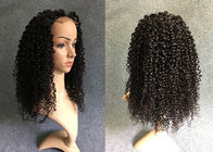 Подгонянная чернота париков человеческих волос фронта шнурка длины естественная для чернокожих женщин