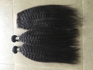 Ранг перуанские расширения вьющиеся волосы 8А Кинкы прямо с закрытием 4кс4