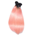 Путать ранга 10А розовых передних расширений человеческих волос Омбре Силк освобождает