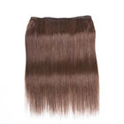 Расширения человеческих волос Омбре цвета Брауна/Веаве прямых волос с закрытием 4С4