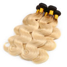 10А цвет расширений 1Б человеческих волос ранга 100% перуанский Омбре 613 блондинк/