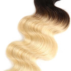 Цвет расширений 1Б человеческих волос 100% перуанский Омбре 613 блондинк/