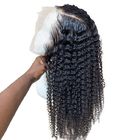 Естественные парики человеческих волос фронта шнурка черноты 150%
