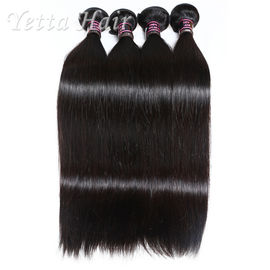 Lustrous шелковистые прямые человеческие волосы Weave Remy индейца для чернокожих женщин